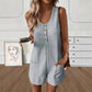 ⏳Limited-time 50% off⏰Women's Sleeveless Button-Front Romper👗🩳