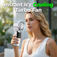 ❄️🔥 Portable Foldable Handheld Fan Built-in Semiconductor Cooling Plate | Cool Mini Fan for Travel Outdoor Daily Use