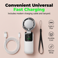 ❄️🔥 Portable Foldable Handheld Fan Built-in Semiconductor Cooling Plate | Cool Mini Fan for Travel Outdoor Daily Use