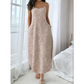 🐆 Women's Leopard Print Spaghetti Strap Maxi Dress | Fierce Silhouette, Flowy Fabric & Perfect for Summer Nights & Holidays