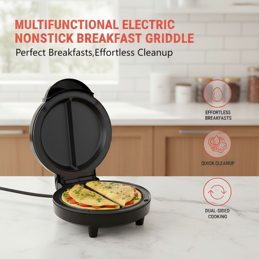 🏆LAST DAY SALE 50% OFF🔥Multifunctional Electric Nonstick Breakfast Griddle