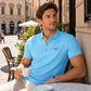 🎉 LIMITED TIME 50% OFF! 👕 Men's Breathable Short Sleeve T-Shirt – 58K+ Sold! Contrast Placket Design & High-Stretch Comfort 💨