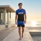 🎉 LIMITED TIME 50% OFF! 👕 Men's Color-Block Tee and Shorts Set – Breathable Fabric & Adjustable Drawstring Waist 🔥