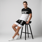 🎉 LIMITED TIME 50% OFF! 👕 Men's Color-Block Tee and Shorts Set – Breathable Fabric & Adjustable Drawstring Waist 🔥
