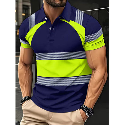 🦺 2026 Sale — Over 102,000 Sold!🔥 Men's High Visibility Reflective Shirt – Athletic Fit Cut 🚧