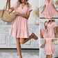 🌸 LIMITED TIME 50% OFF! 👗 Women's V-Neck Loose-Fit Dress with Ruffle Hem – Flattering V-Neck & Playful Ruffles ✨