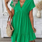 🌸 LIMITED TIME 50% OFF! 👗 Women's V-Neck Loose-Fit Dress with Ruffle Hem – Flattering V-Neck & Playful Ruffles ✨