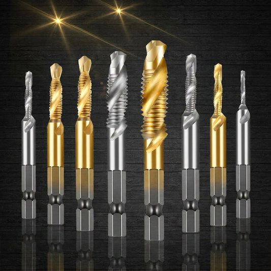 📢📢50% OFF !! ⏰Hex Shank Combination Drill and Tap Bit Set