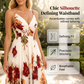 🌺🌸 Women's Printed Spaghetti Strap Maxi Dress ✨ Lightweight Flowy Sleeveless Long Sundress Summer Beach Holiday Casual Dress