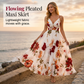 🌺🌸 Women's Printed Spaghetti Strap Maxi Dress ✨ Lightweight Flowy Sleeveless Long Sundress Summer Beach Holiday Casual Dress