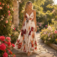 🌺🌸 Women's Printed Spaghetti Strap Maxi Dress ✨ Lightweight Flowy Sleeveless Long Sundress Summer Beach Holiday Casual Dress