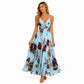 🌺🌸 Women's Printed Spaghetti Strap Maxi Dress ✨ Lightweight Flowy Sleeveless Long Sundress Summer Beach Holiday Casual Dress