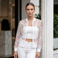 🌼🌸 Women's Summer Floral Sheer Mesh Jacket ☁️ Breathable Sheer Mesh Outerwear Floral Print Thin Cardigan Beach Sunscreen Cover Up