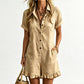 🌸 50% OFF NOW! 🌸Women's Short Sleeve Button Up Romper with Pockets