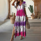 🌺Summer Hot Sale 50% OFF💐Women’s Causal V-Neck Gradient Dress
