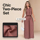 🎁New Arrivals 50% OFF💥Women's Sleeveless Top & Pants 2-Piece Set