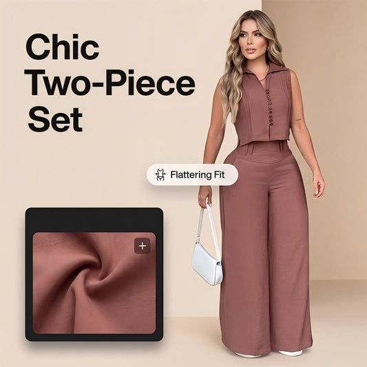🎁New Arrivals 50% OFF💥Women's Sleeveless Top & Pants 2-Piece Set