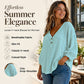 👚✨Women's Casual V-Neck 3/4 Sleeve Daily Basic Top