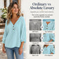👚✨Women's Casual V-Neck 3/4 Sleeve Daily Basic Top