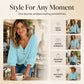 👚✨Women's Casual V-Neck 3/4 Sleeve Daily Basic Top