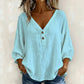 👚✨Women's Casual V-Neck 3/4 Sleeve Daily Basic Top