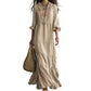 📢📢40% OFF !! ⏰Women Ruffle V-Neck Tiered Maxi Dress