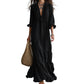📢📢40% OFF !! ⏰Women Ruffle V-Neck Tiered Maxi Dress