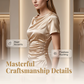 Women's Elegant Satin Ruched Bodycon Dress 💎 Slip into Silk-Kissed Confidence – Ruched to Flatter, Cut to Impress ✨
