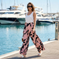 🌸👖 Women's Printed High-Waisted Wide-Leg Pants