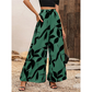 🌸👖 Women's Printed High-Waisted Wide-Leg Pants
