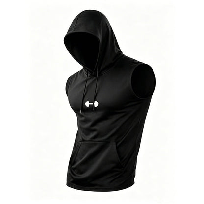 ⏳Time-Limited Special⏰Men's Athletic Sleeveless Hoodie Vest – Maximum Mobility & Lightweight Breathable Fabric 🏋️