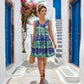 👗 50% OFF NOW! 🎨 Women's Sleeveless V-Neck Tie-Dye Dress – Flowy Fabric, Vibrant Print & Flattering A-Line – Perfect for Summer, Beach & Casual Outings ☀️
