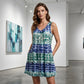 👗 50% OFF NOW! 🎨 Women's Sleeveless V-Neck Tie-Dye Dress – Flowy Fabric, Vibrant Print & Flattering A-Line – Perfect for Summer, Beach & Casual Outings ☀️