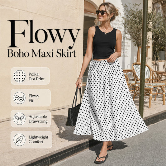 ⏳Limited-time 50% off⏰Women's Polka Dot Midi Skirt🌟👗
