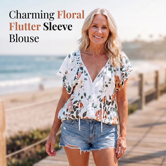 🎉 LIMITED TIME 50% OFF! 🔥Women Casual V Neck Floral Print