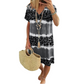 🐆🎨Women's Casual Tie Dye Leopard Print V-Neck Dress☀️ Loose Summer Holiday Outfit For Ladies