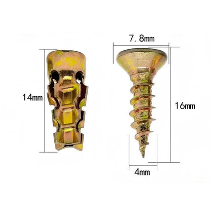🛠️🔩Self Drilling Drywall Anchors with Screws Kit🪨 Easy Install Wall Fixing Accessories
