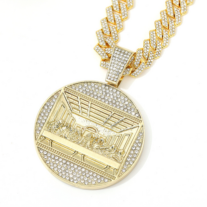 🎉 2026 Sale — Over 46,000 Sold! 💎 Statement Cuban Pendant Chain Necklace – Iced Link Detail 🔥