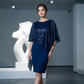 🌙🌸 LIMITED TIME 50% OFF! 🦋Asymmetrical Cape Sequin Dress – Unique cape detail & sleek silhouette – Effortless evening elegance.