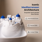 🌊🐚Blue and White Ocean Theme Ceramic Key Holder Tray | Decorative Catchall Tray Ocean Style Home Decor
