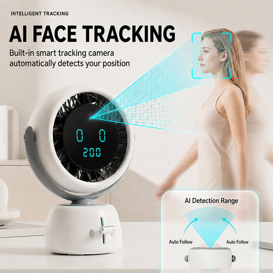 💨 Smart Face Tracking Desktop Fan | Follows You Automatically