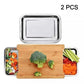 🔪 Wooden Cutting Board with Slide-Out Detachable Trays | Juice Groove & Storage Drawer Kitchen Chopping Block