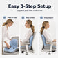 🪑Ergonomic Memory Foam Seat Cushion with Back Support – Stay Comfortable All Day, Perfect for Office, Car & Home ✨