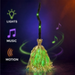 🧹 LIMITED‑TIME 50% OFF! 🎃 Animated Witch Broom Halloween Decoration – Walking Feet Movement, Spooky Sound & Glowing Green LED Lights – Perfect for Yard & Party 👻