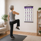 🧘✨🖼️Tai Chi Workout Poster for Seniors｜Simple Gentle Movements, Perfect Home Exercise Guide for Elderly Beginners