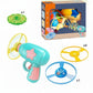 🔥LED Flying Disc Launcher Gun Toy｜Light‑Up Flying Disc Blaster Gun Outdoor Game Toy for Boys Girls