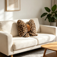 🐆🎀Leopard Print Bowknot Throw Pillow｜Decorative Leopard Bow Accent Cushion