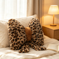 🐆🎀Leopard Print Bowknot Throw Pillow｜Decorative Leopard Bow Accent Cushion