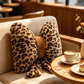 🐆🎀Leopard Print Bowknot Throw Pillow｜Decorative Leopard Bow Accent Cushion