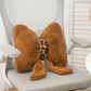 🐆🎀Leopard Print Bowknot Throw Pillow｜Decorative Leopard Bow Accent Cushion